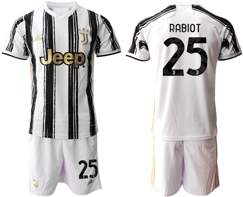 Men 2020-2021 club Juventus home #25 white black Soccer Jerseys->juventus jersey->Soccer Club Jersey
